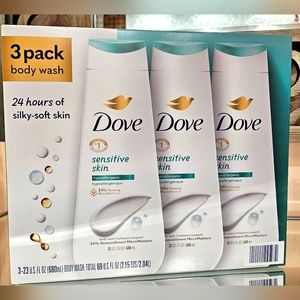 DOVE Sensitive Skin Body Wash, Set of 3